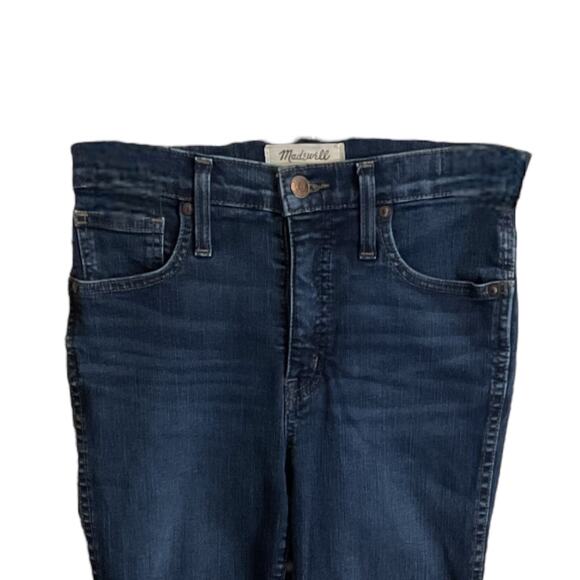 Madewell Jeans High-Rise Skinny Hayes Wash Sz 25 Stretch Cotton Poly Elastane - Picture 6 of 11
